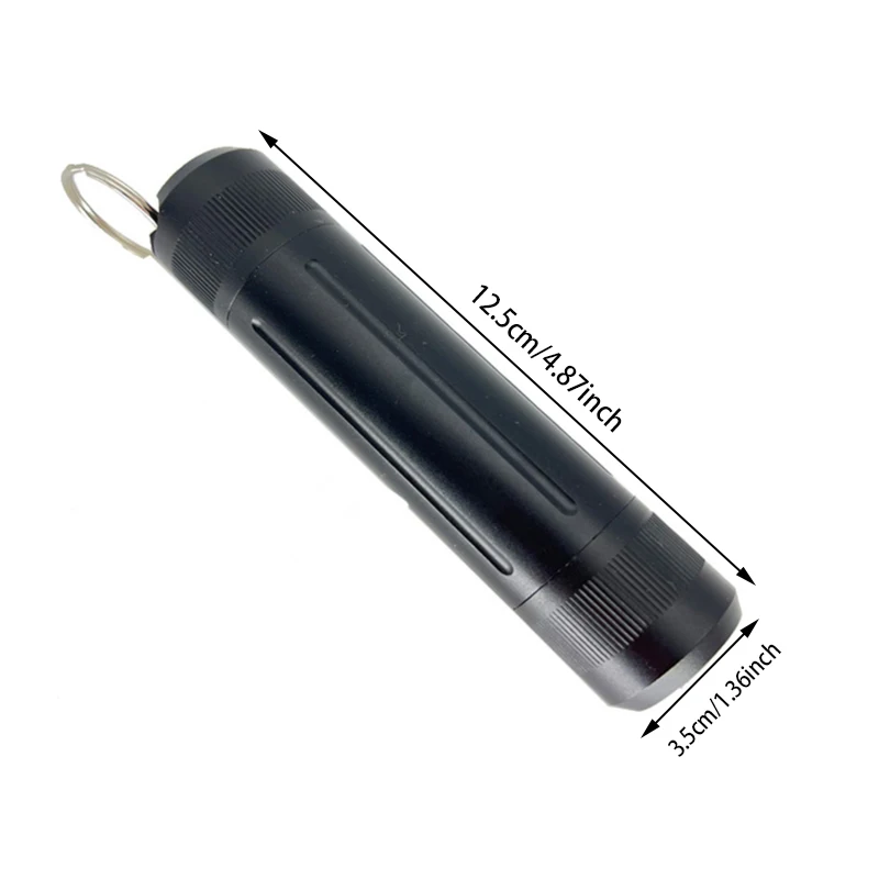 New Aluminium Survival Kit Waterproof Sealed Bottle Pill Airtight Box Outdoor Tools Capsule Fixed Storage Container