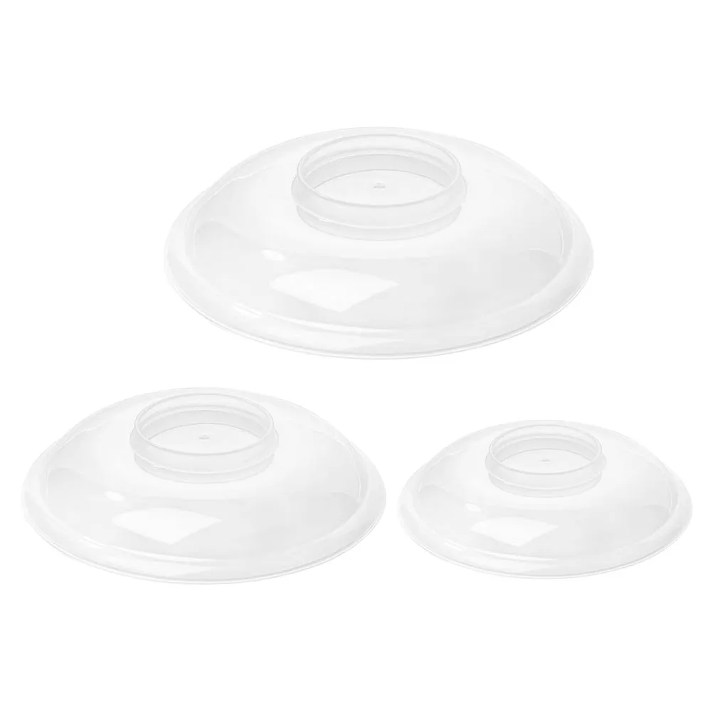 

3Pcs Clear Microwave Splatter Cover Lid Reusable Food Warmer Cover for Plate Bowl Dish Oil Splash Guard Kitchen Essential