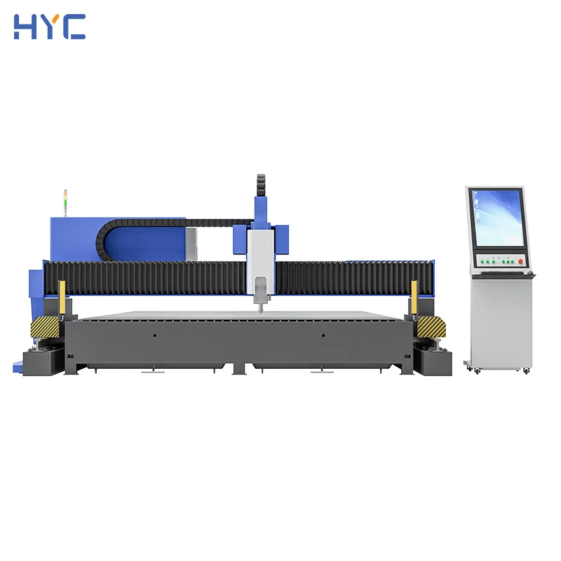 

Новый крупноформатный портальный волоконный лазерный станок для резки металла с ЧПУ, высокоточная резка, компоненты CypCut HIWIN, гарантия 3 года