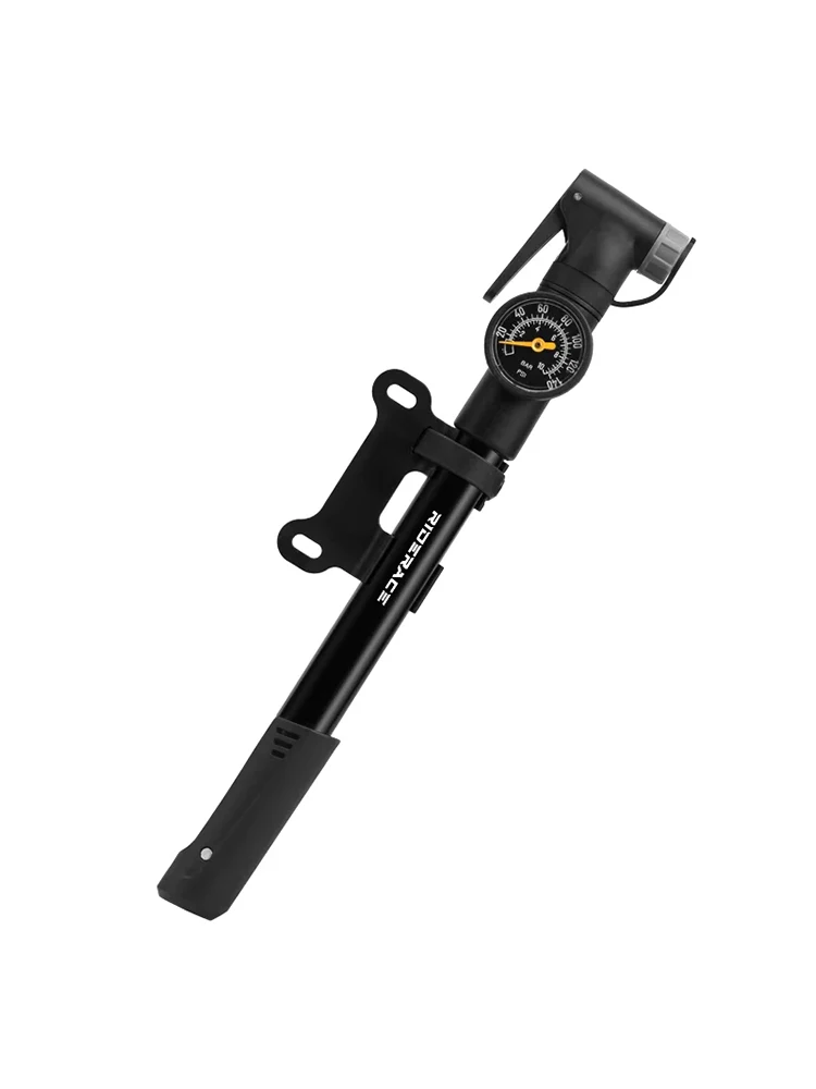 AliExpress riderace Portable Bicycle Pump with Gauge Aluminum Alloy Hand Tire Air Inflator Bike Car Scooter Schrader Presta Valve AV FV