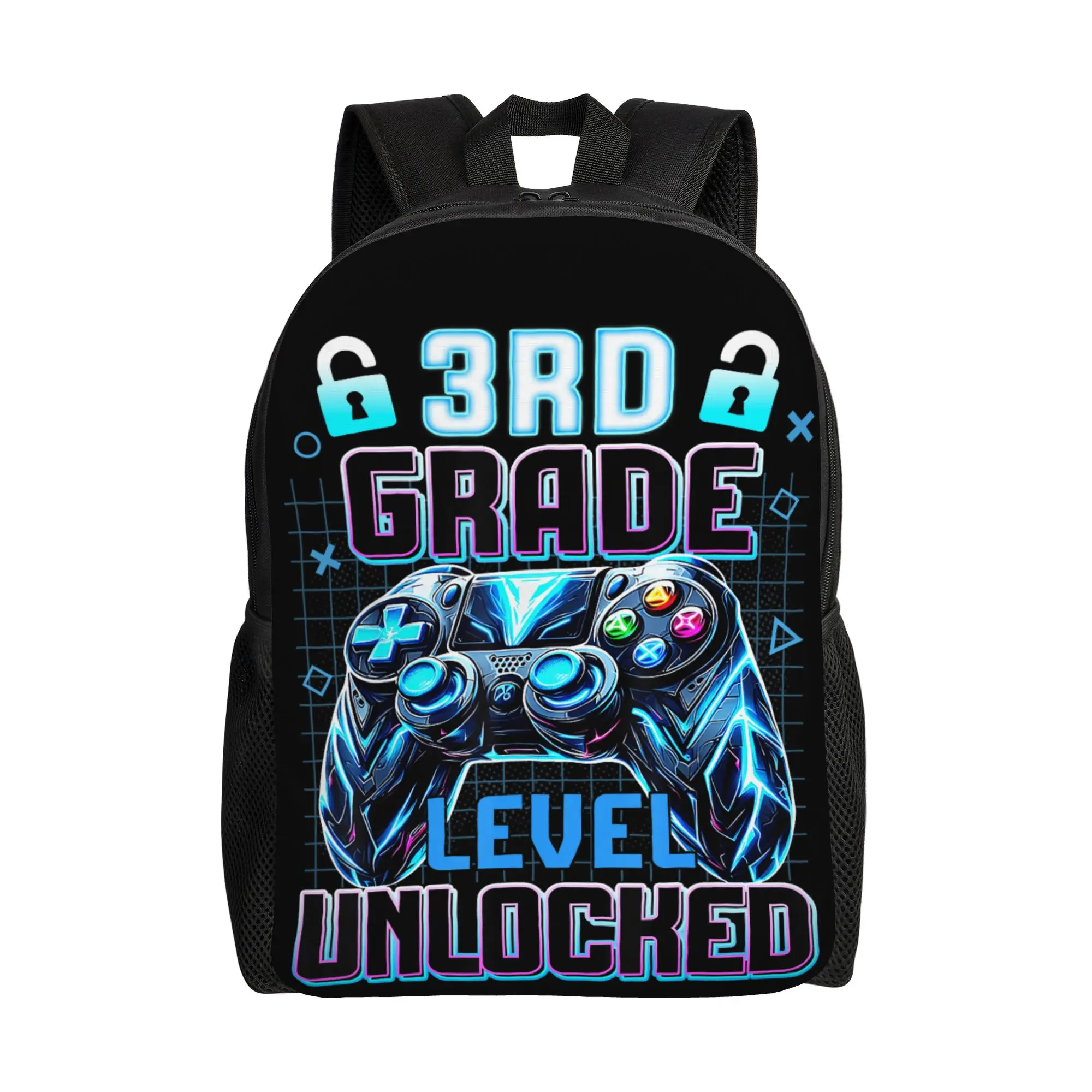 Third Grade 3rd Level Unlocked First Day Back to School Game Backpack  Travel Backpacks Girl High Quality Print School Bags