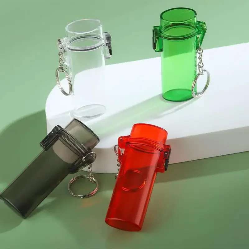 

Fashion Colored Outdoor Waterproof Plastic Transparent Lighter Case Outside For Bic J6 Explosion-Proof Gas Lighter Protect Box