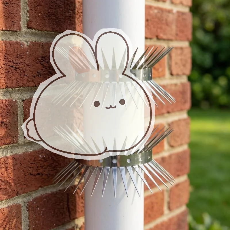 Stainless Steel Anti-Theft Climb Spikes 1Pc Effective Bird Rodent Repellent for Garden Fence Wall Roof Home Guard