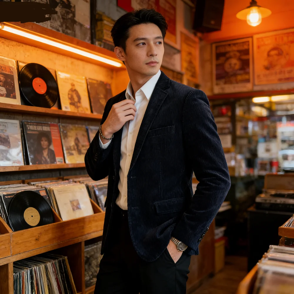 

Мужской уникальный бархатный пиджак, однобортный повседневный элегантный свадебный смокинг, мужское пальто, сценическая одежда, мужская куртка PA