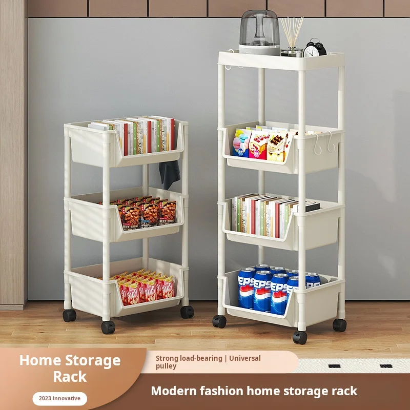 Kitchen Storage Rack, Floor Standing Trolley, Bathroom, Mobile Snacks, Bathroom, Multi-layer Bedroom, Bedside Storage Rack