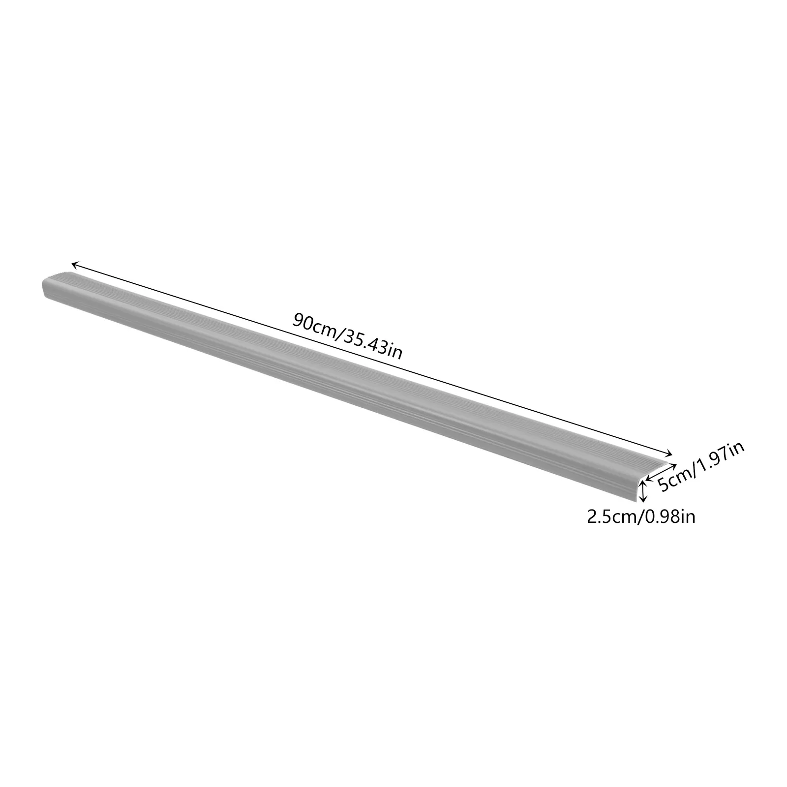 15 szt. Ochraniacze krawędzi schodów 90*5*2,5 cm PVC Listwy narożne schodów Listwy krawędzi schodów wspomagające