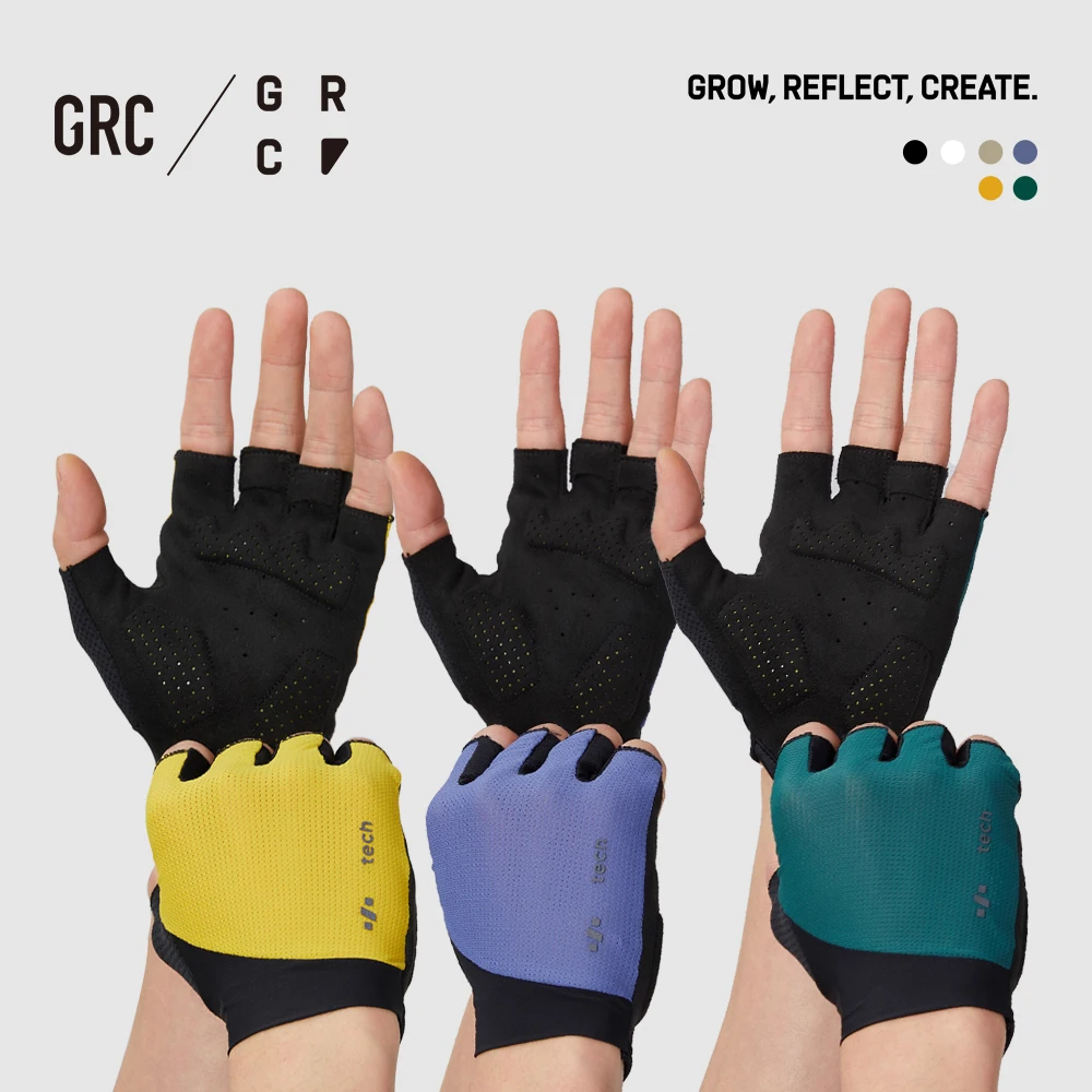 

GRC half-finger cycling gloves men's and women's non-slip shock-absorbing breathable summer cycling gloves fingerless sports fit