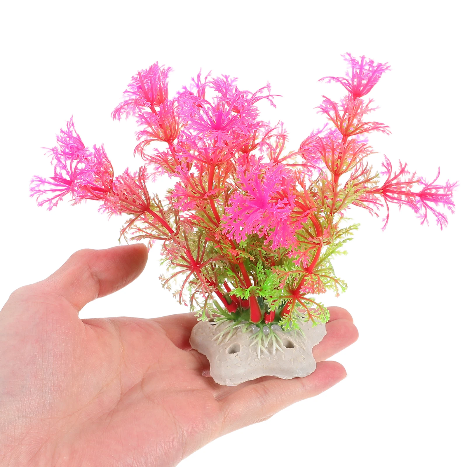 

6Pcs Artificial Underwater Plants for Aquarium Realistic Simulation Water Grass Decor Easy Clean Fish Tank Accessories Supplies