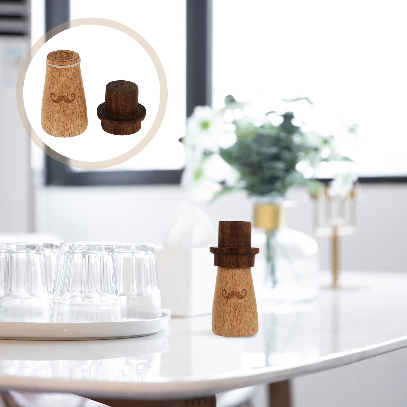 

Wooden Toothpick Holder Lightweight Portable Desk Case Travel Decor Home Office Restaurant Bar Toothpick Box Kitchen Accessories