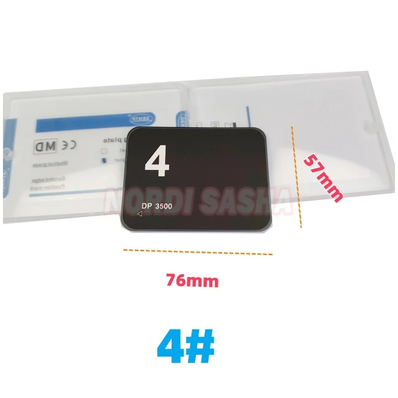 

1Pcs/Box Dental PSP Phosphor Plate X-Ray Scanner Imaging Board Size 4 (57*76mm) Dental Image Plate IP Plate With or NO Magnet