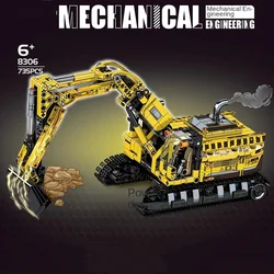 Excavator Crane Building Block Assembly Toys City Engineering Series Children and Boys Intelligence