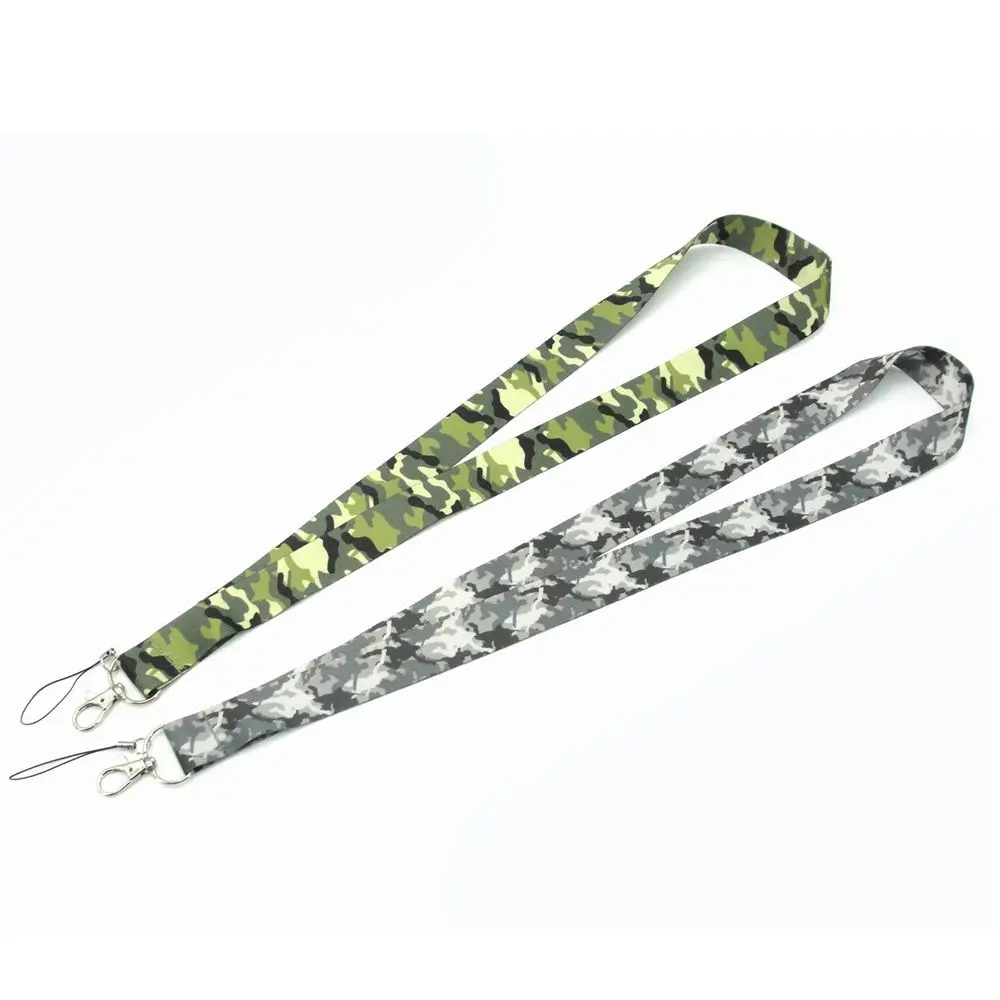 

Webbings Ribbon Hang Rope Phone Lanyard Strap ID Badge Holder Phone Ribbon Camouflage Lanyards Phone Hang Rope Neck Straps