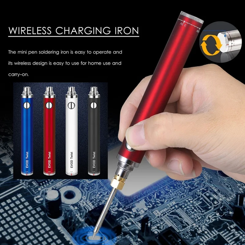 Ferro de carregamento sem fio usb 5v recarregável sem fio de solda ferros 510 interface ao ar livre portátil ferramentas reparo soldagem 4 cores