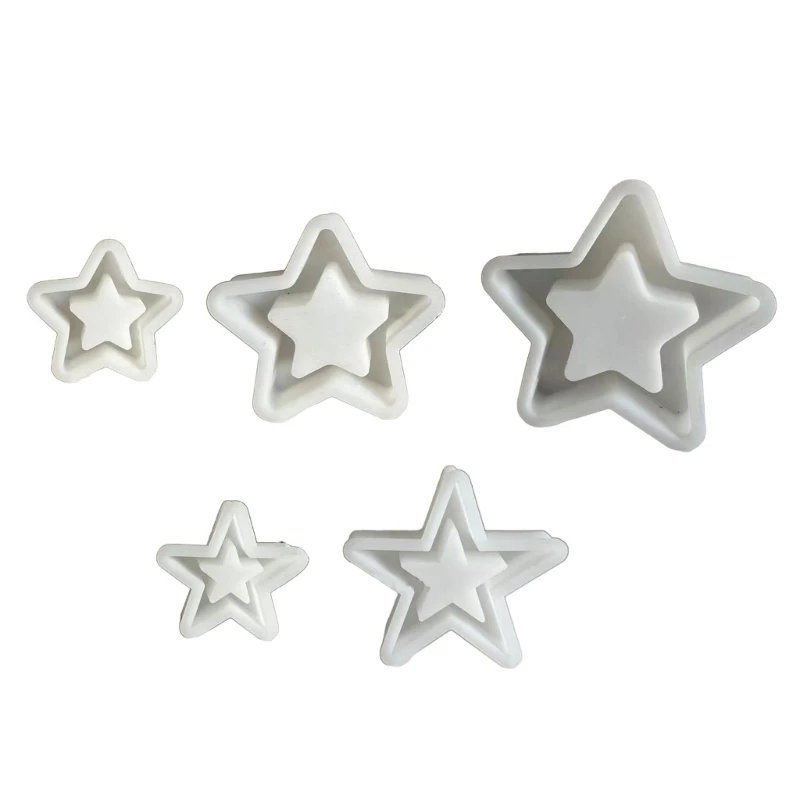 Hollow Out Five-pointed Star Resin Mold for DIY Art Craft Dropship