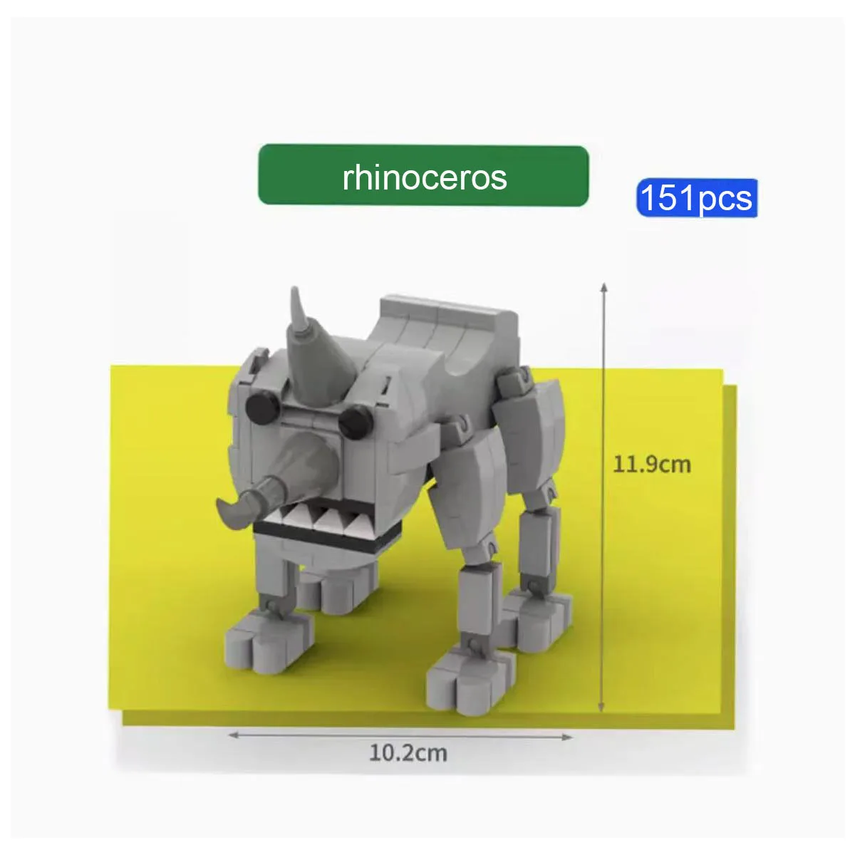 Nowe zdeformowane zoo MOC klocki do budowy horror lalka ośmiornica nietoperz python rekin żółw hipopotam jeleń figurka model zabawka dla dzieci