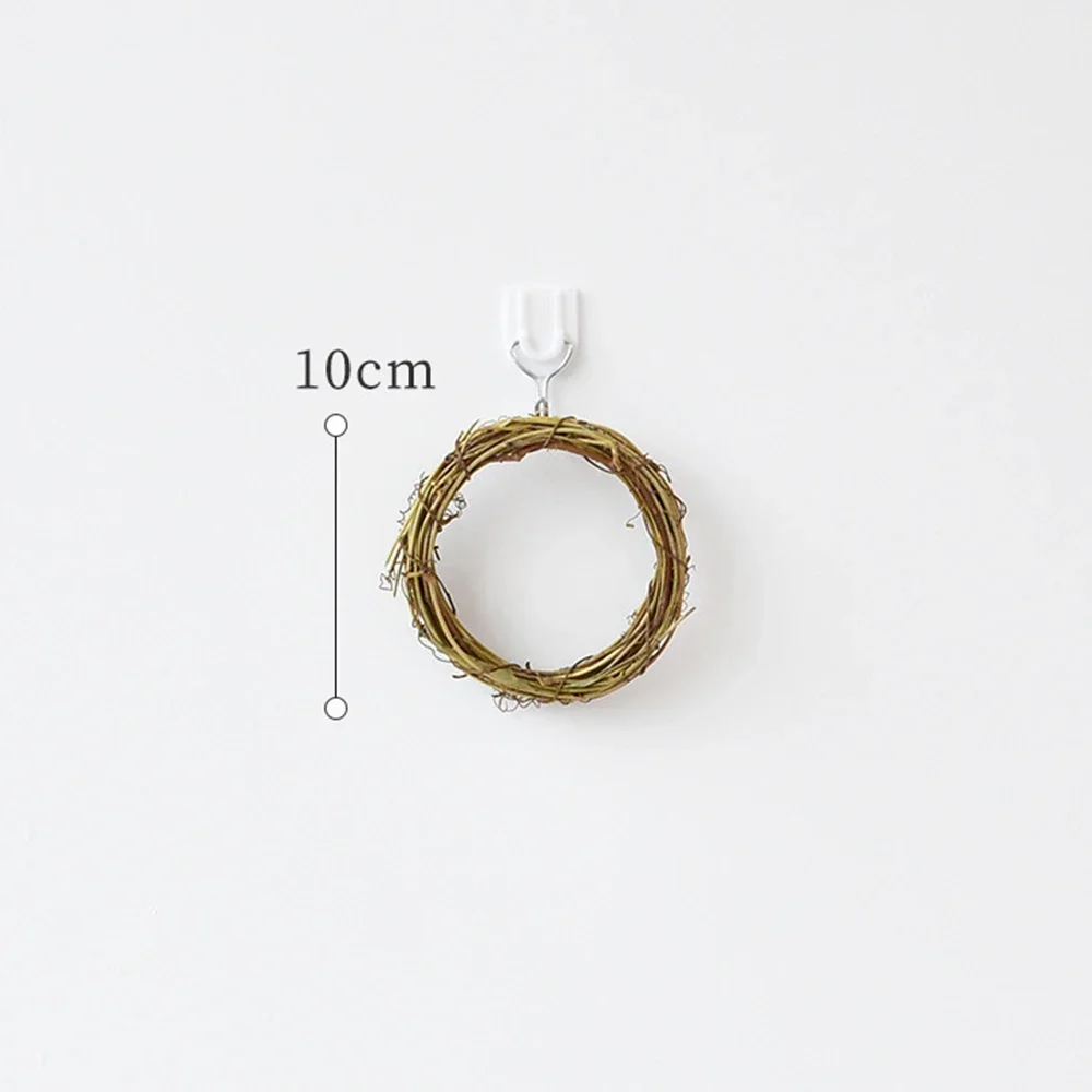 Delicate Rattan Ring Artificial Flowers Christmas Garland for Home and Shop Display 10cm/15cm/20cm/25cm/30cm/40cm