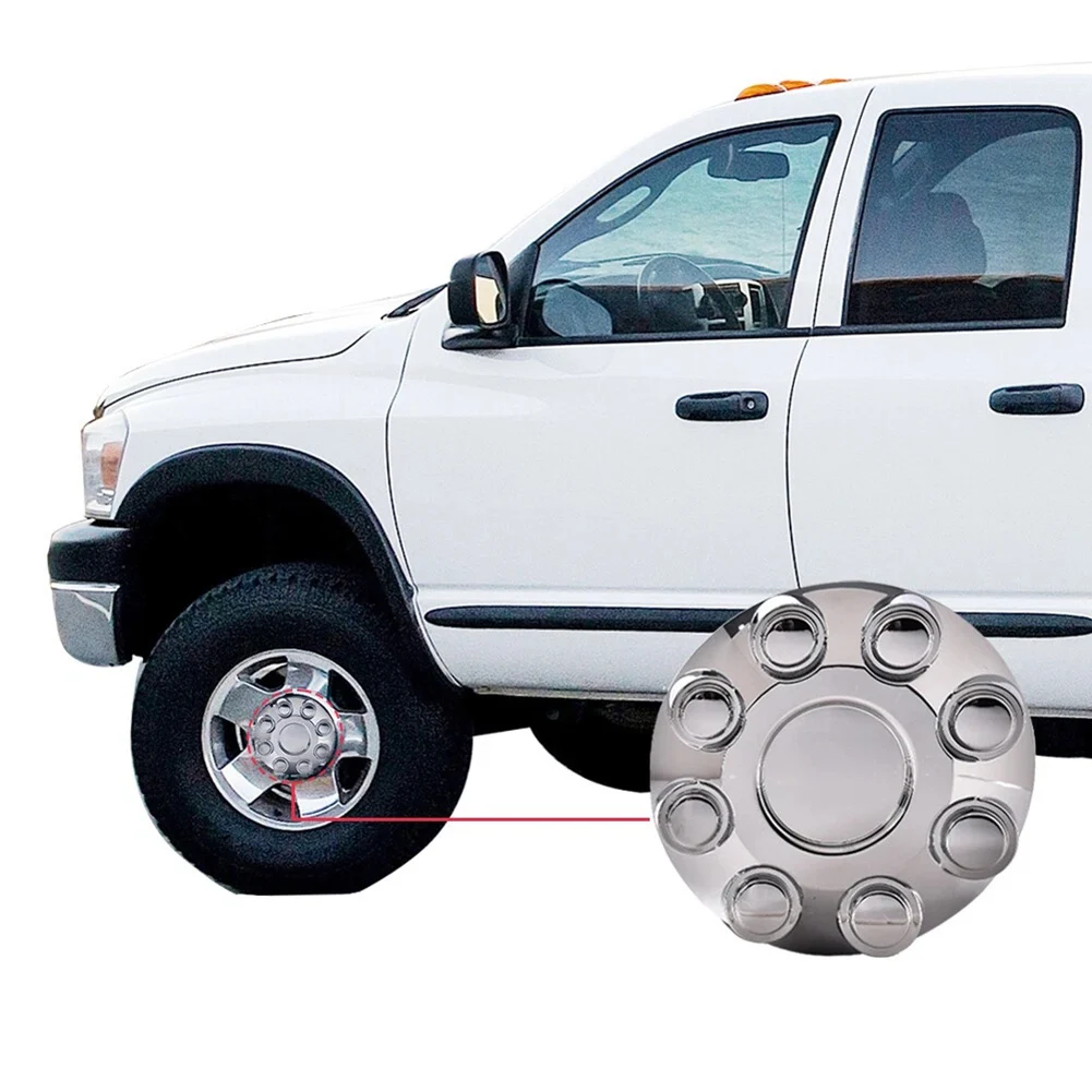 

Chrome 17 Wheel Center Hub 8 Lug Covers for Dodge For Ram 1500 2500 3500 Direct Replacement No Modification Needed