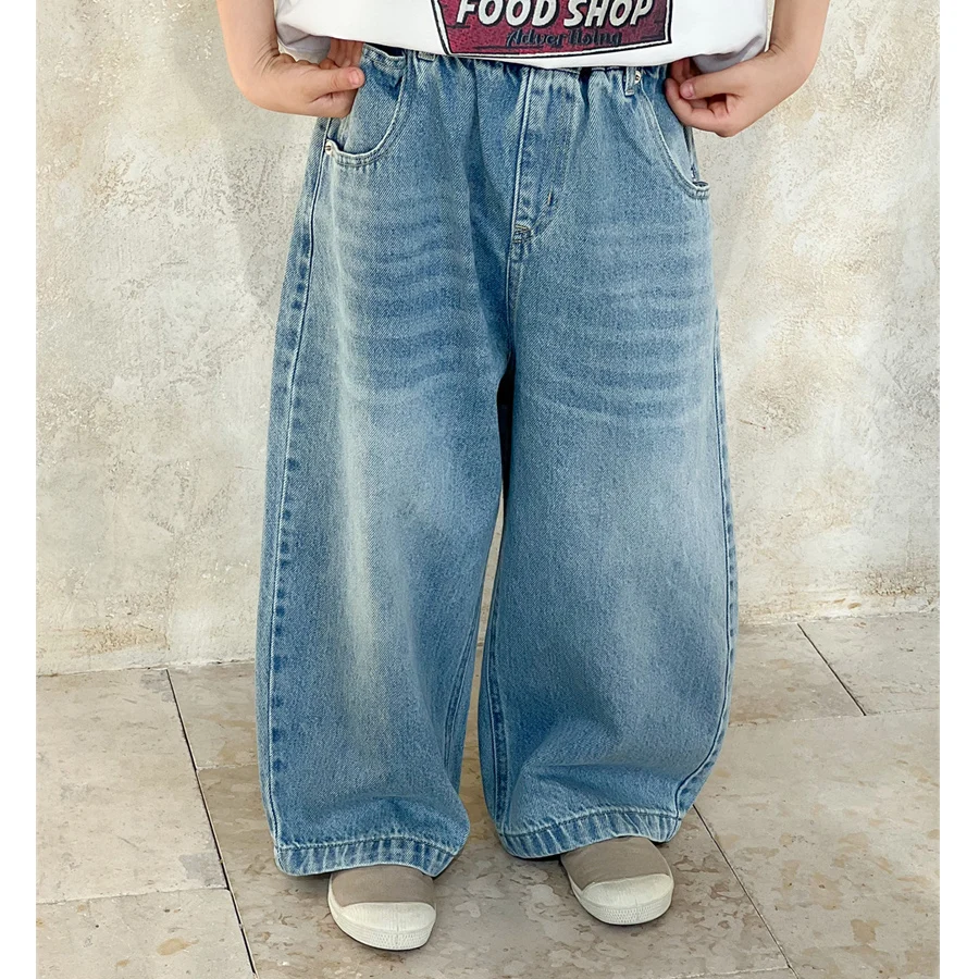 Spring Autumn Baby Girls Boys Cotton Stylish Loose Jeans Pa…