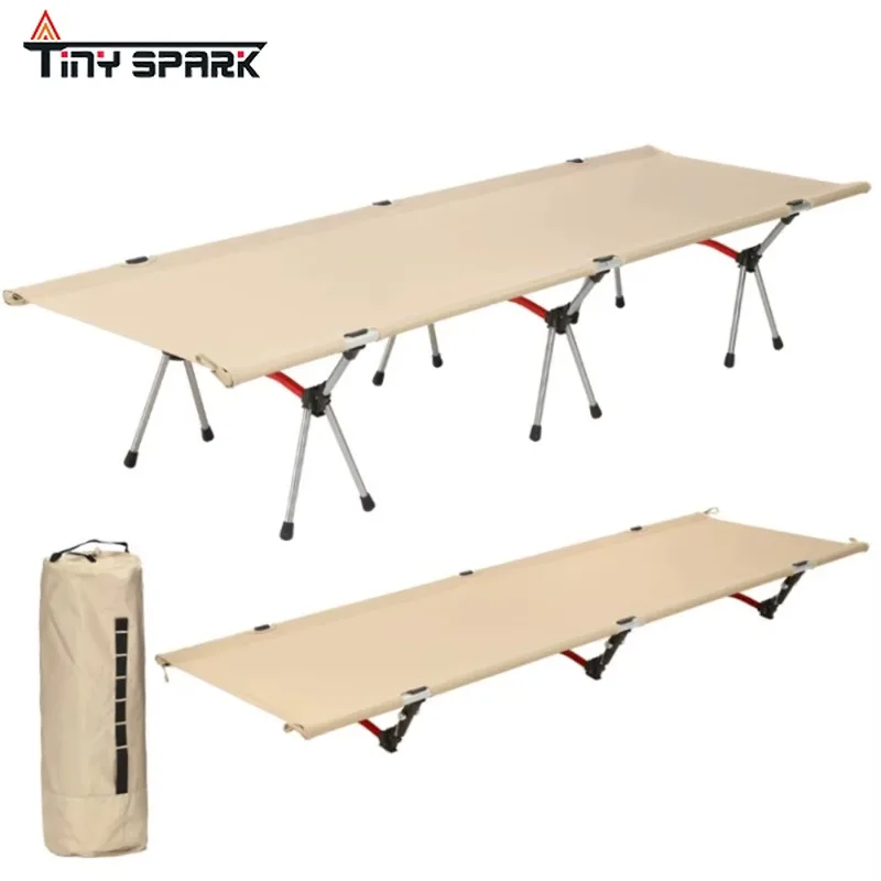 Outdoor Bed Foldable 7075 Aluminum Alloy 150KG Super Heavy Duty Adjustable Height Ultra Light Camping Bed