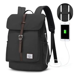 Zaino da viaggio antivento per donna zaino da lavoro con USB grande capacità Laptop da 15.4 pollici 38*16*37 impermeabile moda uomo