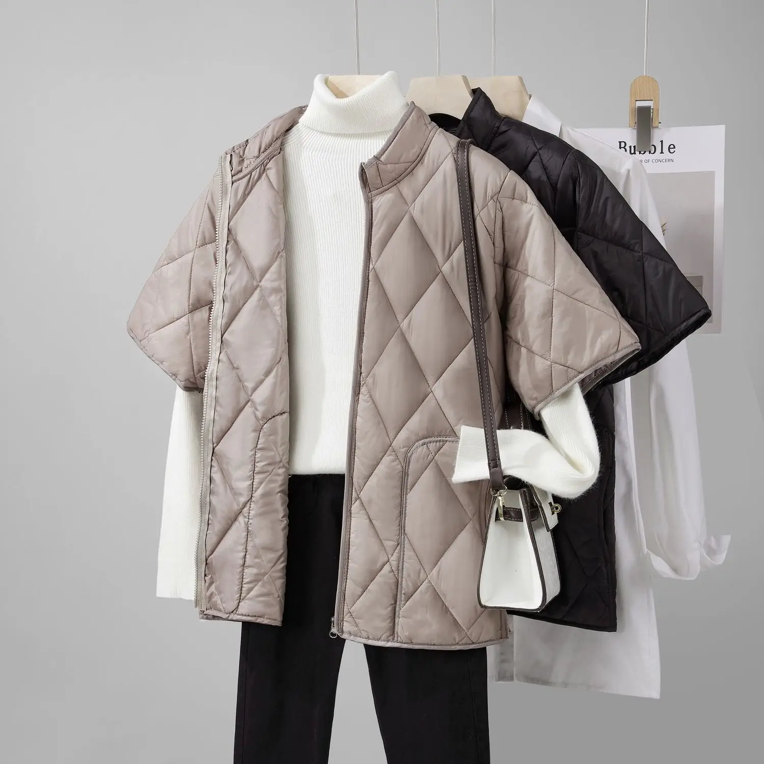 

Men's Cotton Vest f Sve Autumn Winter New Sle Warm Healtare Home oulder Protection Large Size Rhombus Cotton Jaet