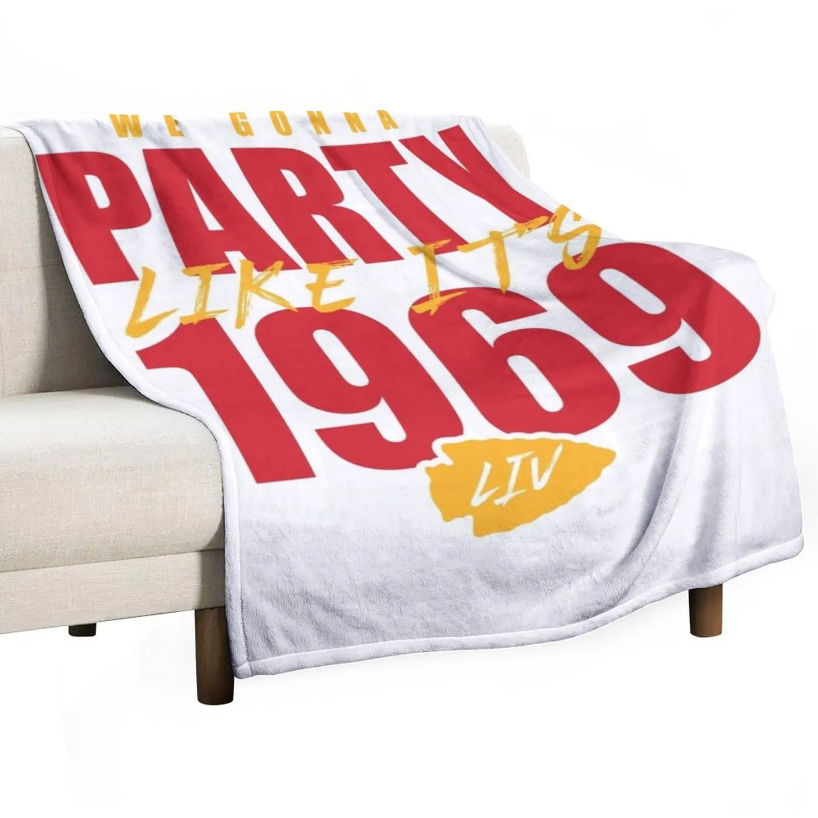 Kansas City - Party Like It's 1969 Throw Blanket Soft Plaid Soft Big Blankets