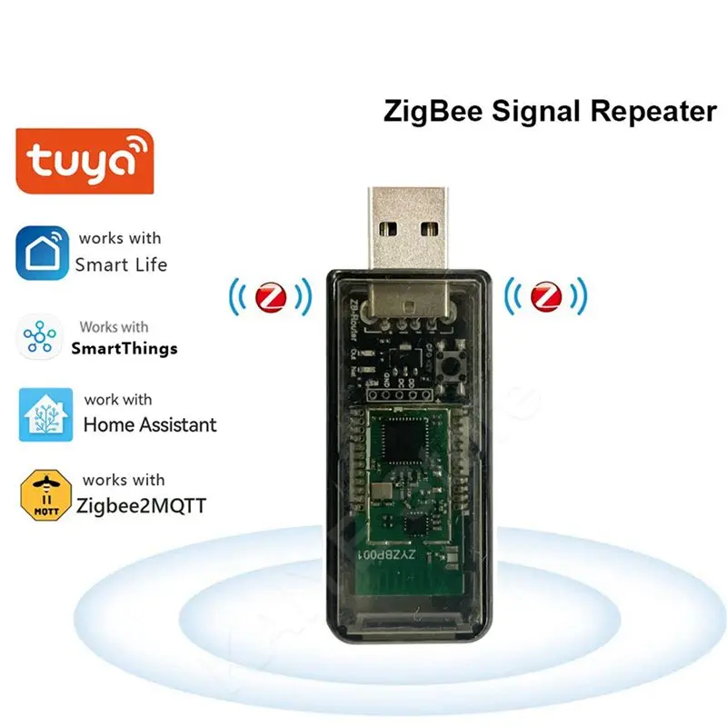 FULL-4X Zigbee USB Signal Amplifier Extender Signal Repeater For Tuya Ewelink Home Assistant Zigbee 2MQTT Tasmota Device