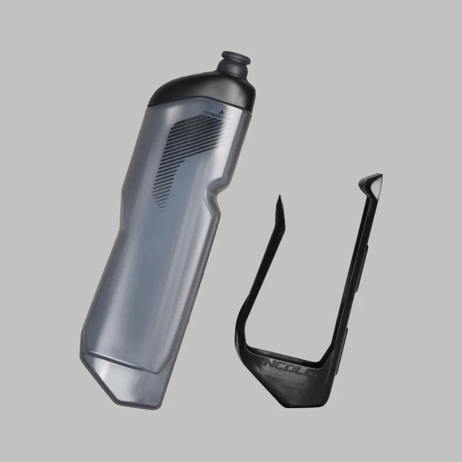 INCOLOR Aero Water Bottle & Bottle Cage Set, Aerodynamic Road Bike