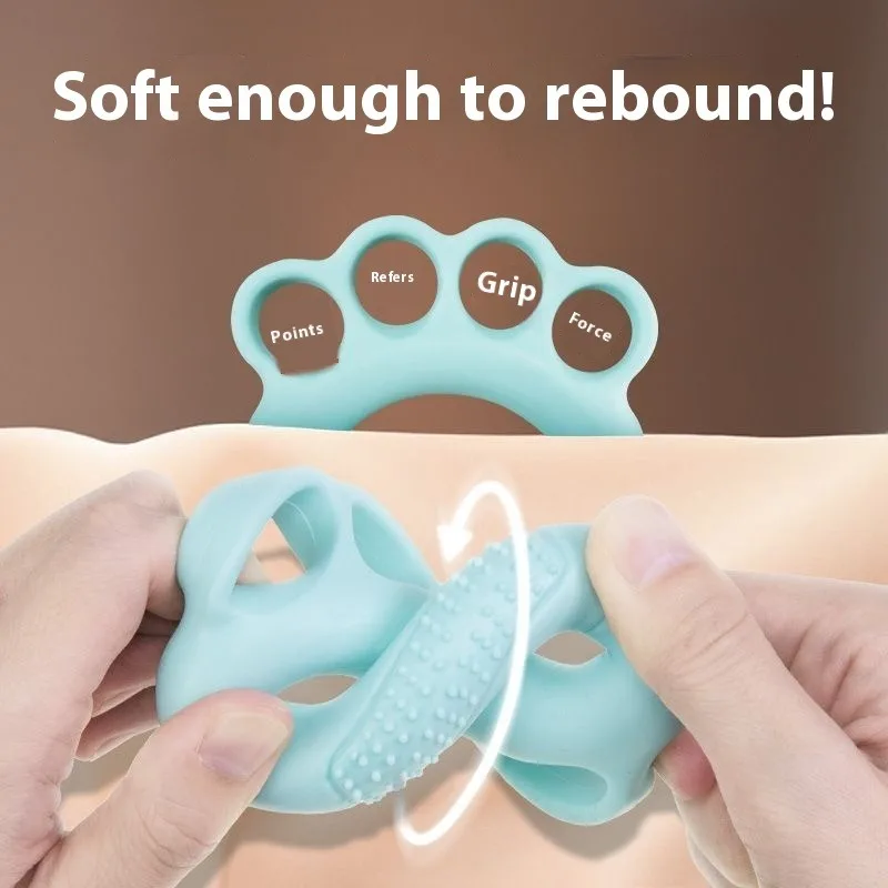 ผู้สูงอายุ Hand Grip Strengthener ลูกบอลออกกําลังกายลื่นโฟมบีบ Ball Finger Rehabilitation Therapy ความเครียดบรรเทา 5 นิ้ว