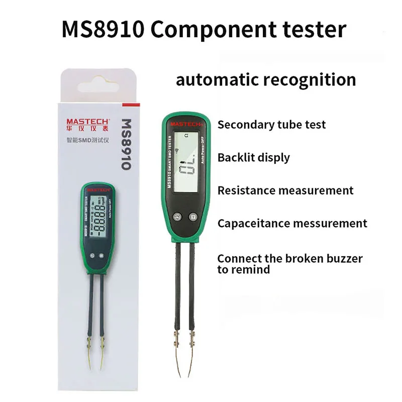 MS8910 Portable High Precision Pointer Smart Digital SMD Auto Recognition Resistance Capacitance Diode Co Check Tools Tester