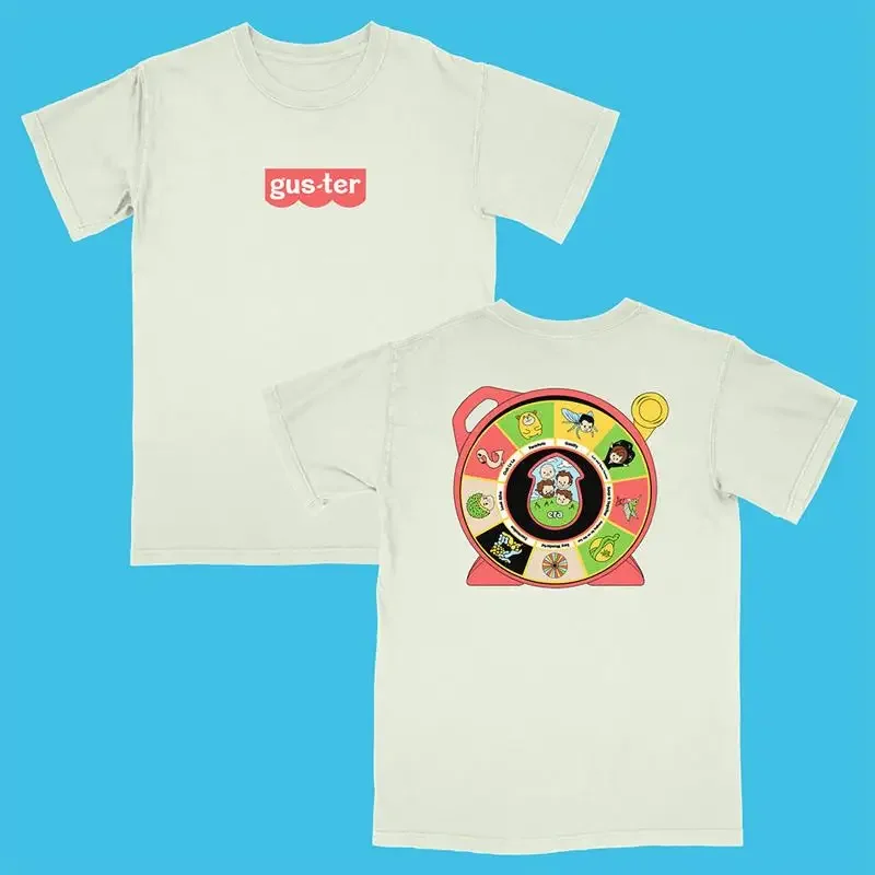 Camiseta Guster Band Summer Playing de 2 lados branca S 5Xl 1V0230