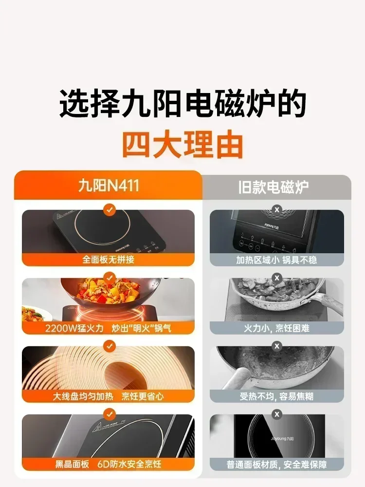 Induction cooker multi-function new intelligent household frying pan burst  student dormitory small hot pot new induction cooker