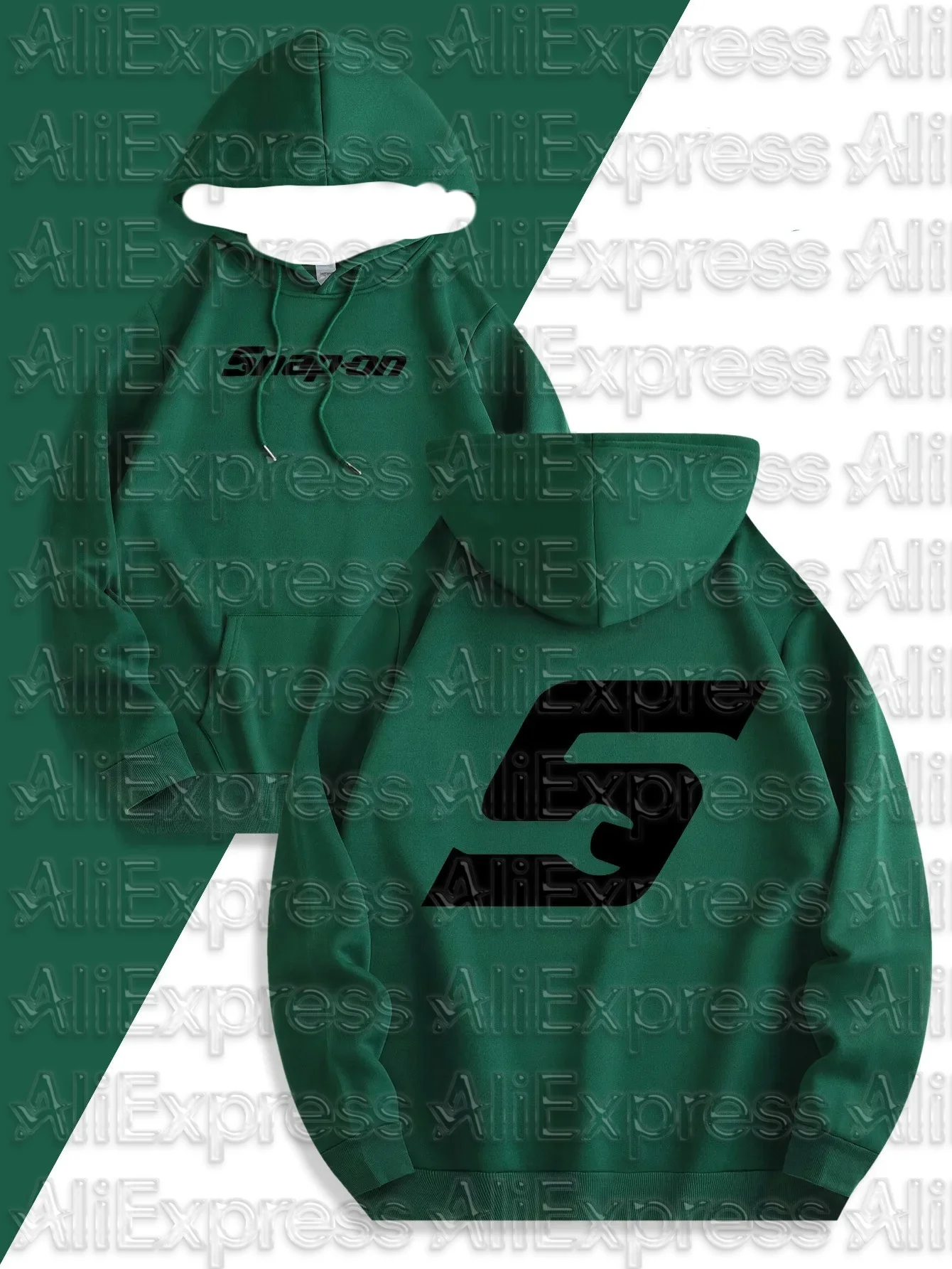 

2025 n Hooded Sweatshirt Casual Long Sleeve Pullover100_ Polyester Knit Fabric All-Season Warm Hoodie with Drawstring