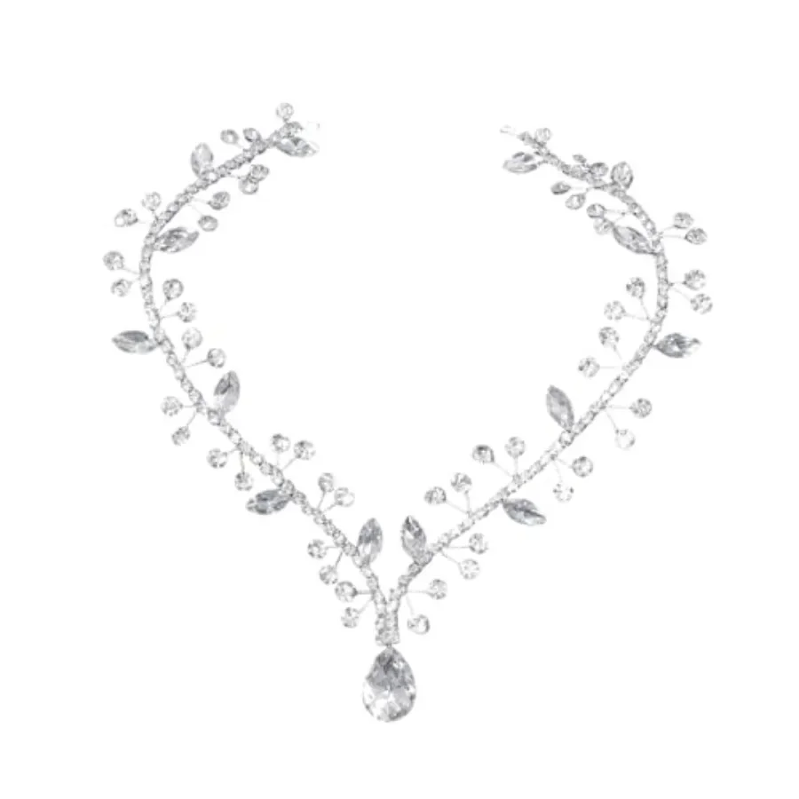 

Wedding Hair Accessories for Brides, Rhinestone Forehead Headpiece, Rhinestone Bridal Headband Bridal Headpieces for Wedding Si