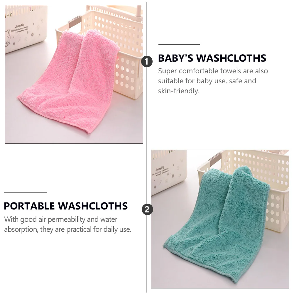 

8 шт. детские полотенца разных цветов, тонкая работа, не выцветает, быстросохнущее полотенце для лица для ухода за кожей малышей, полотенце для слюны
