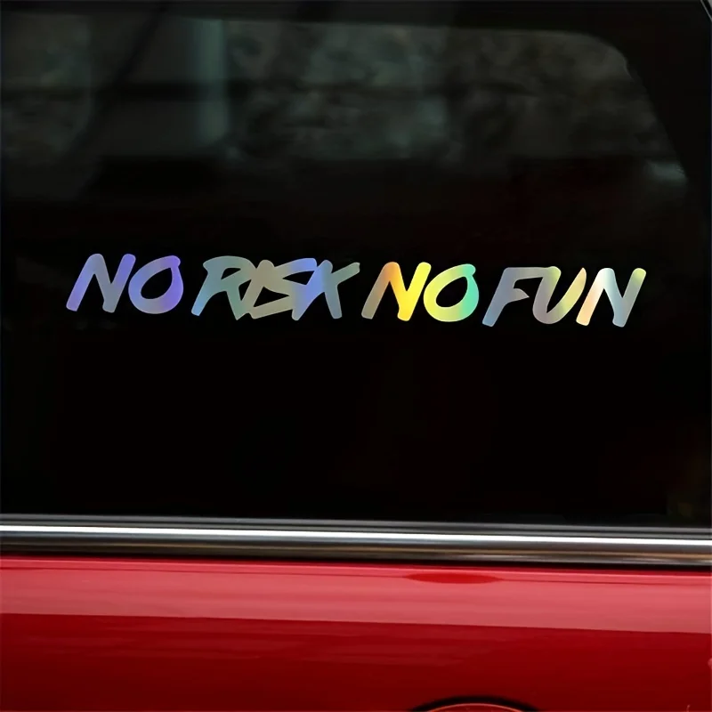Adhesive Vinyl Automotive Exterior Decoration with Bold Alphabet Design, Semi-Matte Finish for Plastic/Glass/ Surfaces