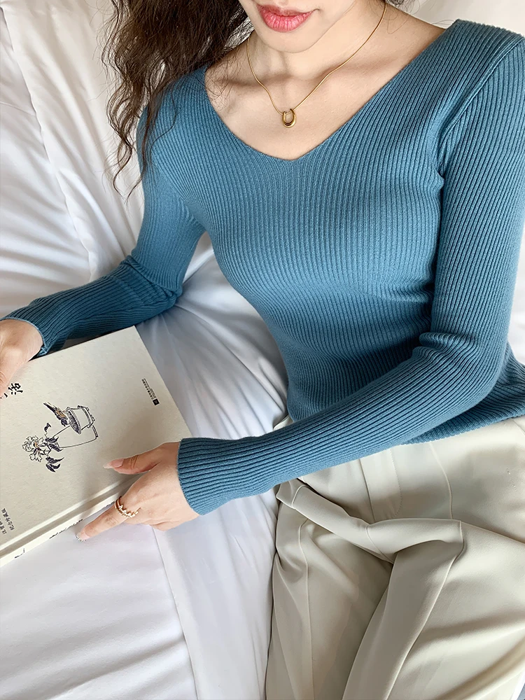 Heliar Women Jumpers 2025 Autumn Winter Knitted Sweater Women Pullover Long Sleeve OL Sweaters Casual Knitted Sweaters For Lady