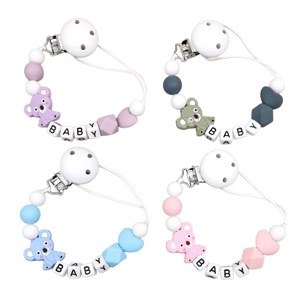 

Силиконовая цепочка для детской соски ручной работы, безопасная цепочка для прорезывания зубов, цепочка для соски