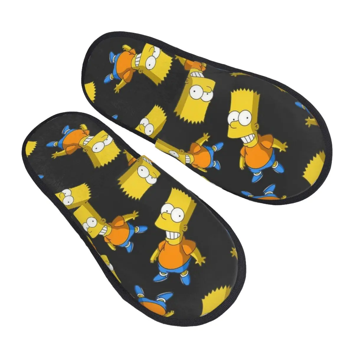 

Custom Simpsons Cartoon Memory Foam Slippers Women Soft Warm House Slippers