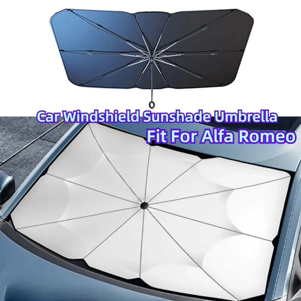 

Fit For Alfa Romeo 159 Giulietta Giulia 147 Mito 156 166 2020-2024 Car Front Windshield Sunshade Umbrella Foldable