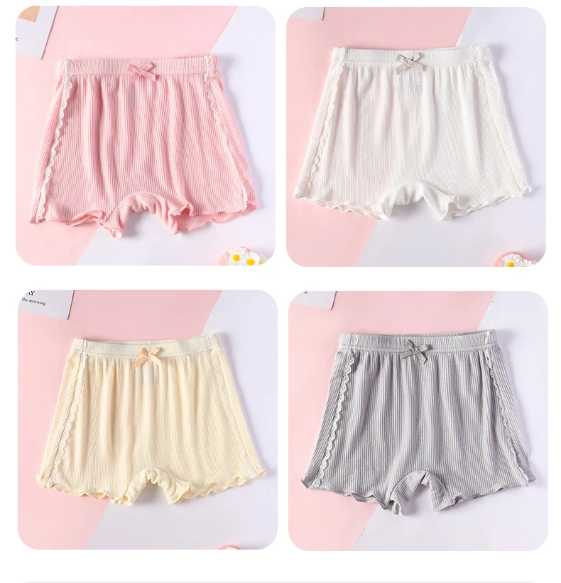 Girls' Safety Shorts to Prevent Exposure, Summer Thin Version, Baby and Children's Protective Shorts and Underwear Two-in-One, O