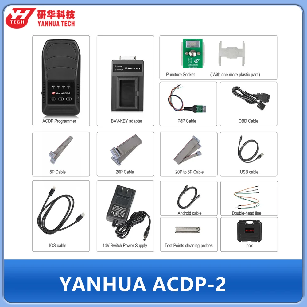 

Базовый модуль программирования Yanhua Mini ACDP-2 с поддержкой EEPROM серии 93/24/25/35/95.
