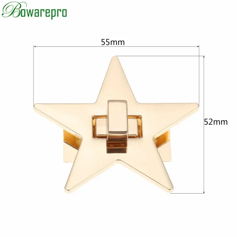 bowarepro Star Metal DIY Clasp Turn Twist Lock For Shoulder Bag Handbag Purse Accessories High Quality 1PC
