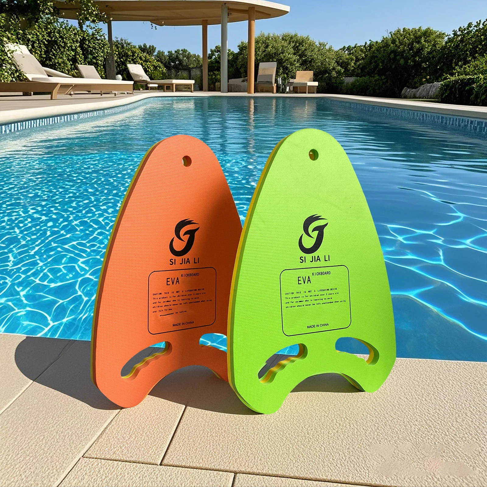 

[Professional Swimming Stroke Practice] Swimming Training Kickboard Dual-color splicing and anti-slip design. Made of EVA materi