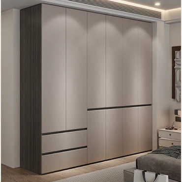 Custom Hotel Wardrobe, Modern Vertical Wall-Mounted Wooden Wardrobe, Home Furniture.