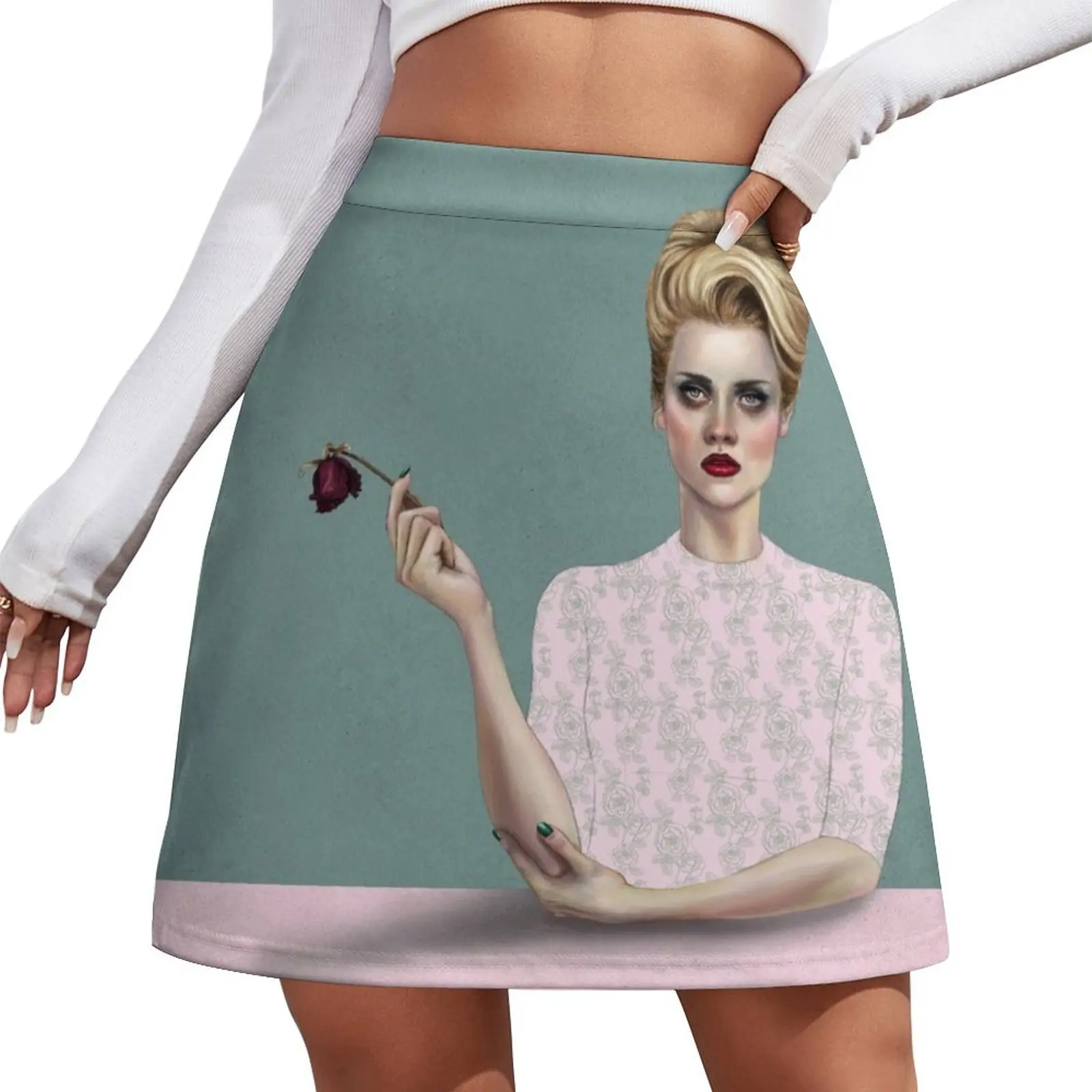 

Rose Mini Skirt korean skirt festival outfit women Mini Skirt