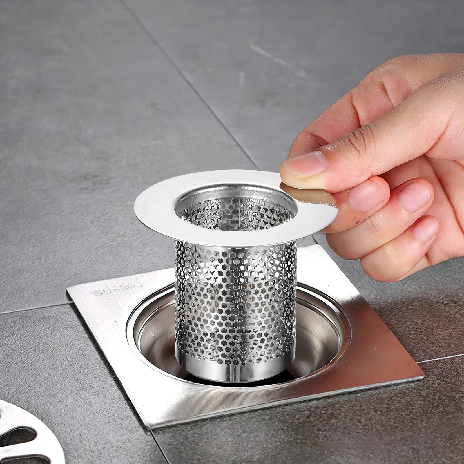 3 قطعة مصفاة استنزاف من الفولاذ المقاوم للصدأ لحوض الاستحمام دش شبكة تصفية الماسك لمنع الانسداد سهلة التركيب غطاء للصرف