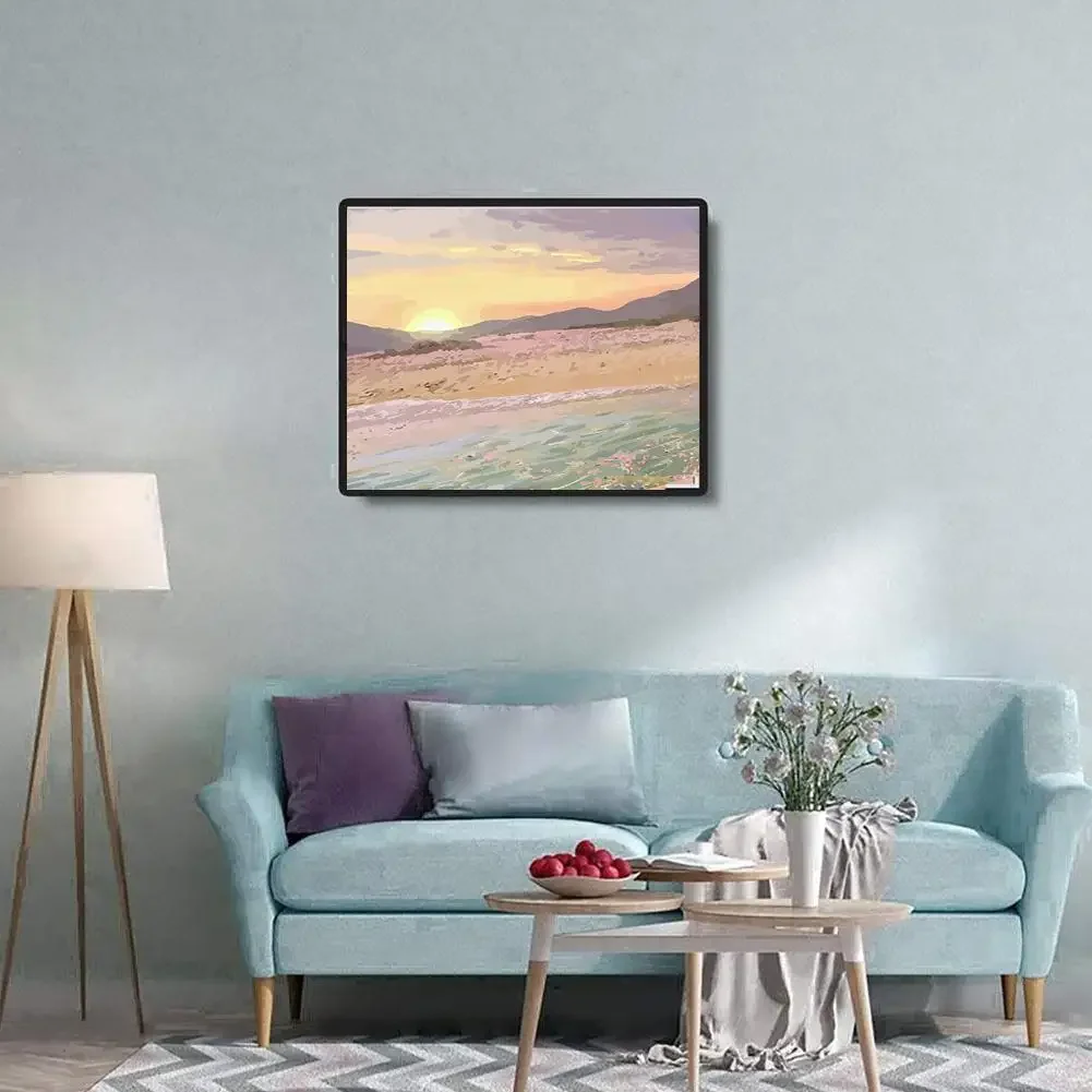 

126760 Painting By Numbers Kits Sunset Landscape Modern Drawing Coloring By Numbers Acrylic Paint For Home Decor