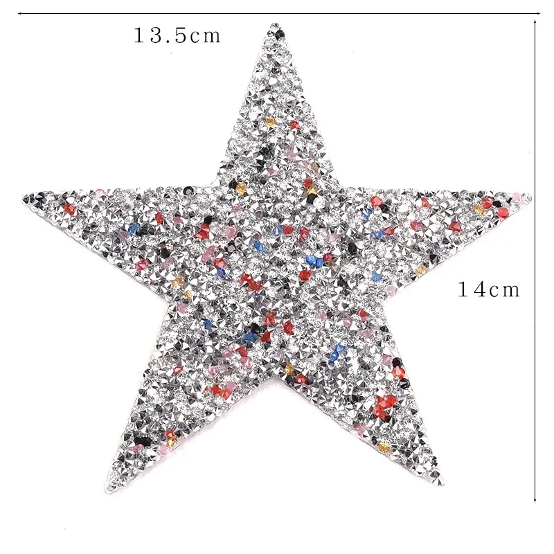 Rhinestone Lip Lightning Star Sequin Bead Patch Accessory Iron on Clothing Applications for Clothes Jeans Jacket Appliques Badge