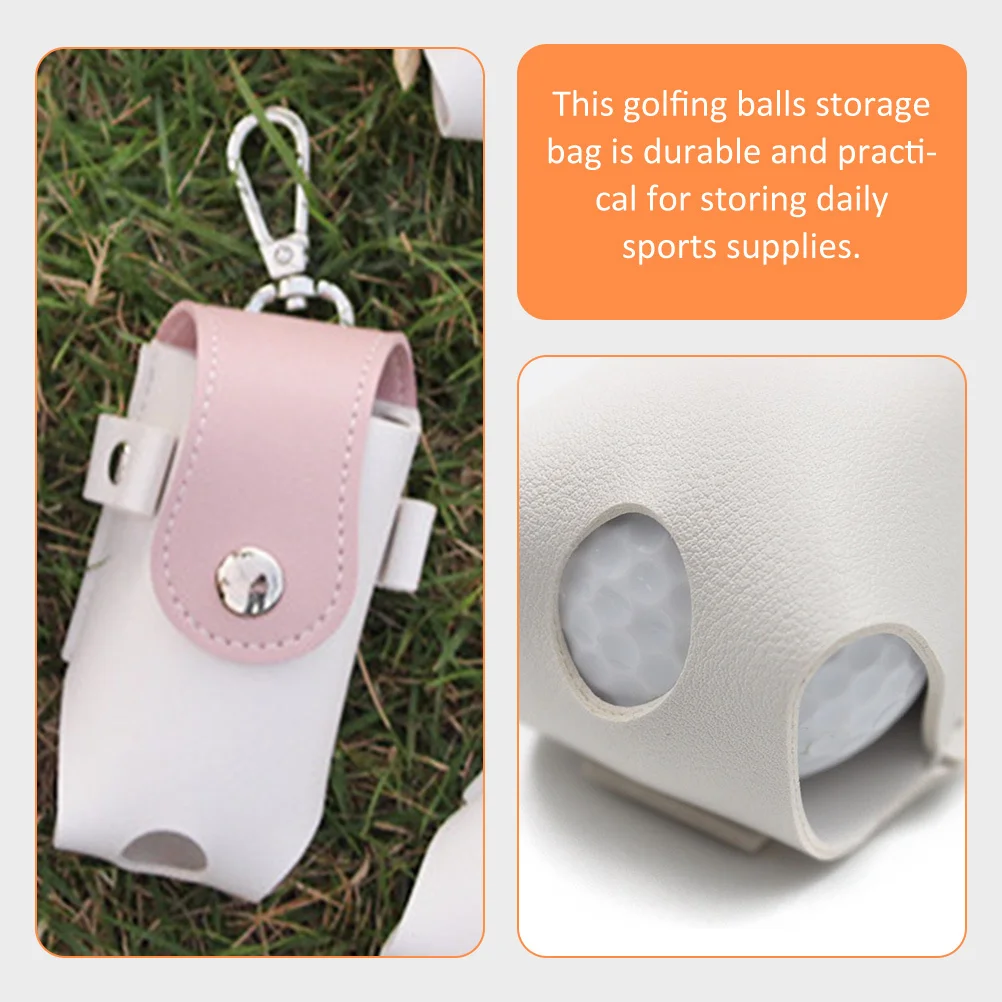 

Golf Bag Tee Pocket Bags Holder Accessories Waist Golfs Ball Tees Organizer Pu Storage Pouch Men Miss